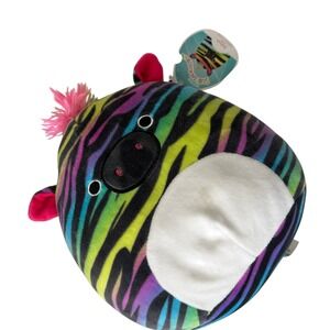 Squishmallows Safiyah Zebra Rainbow Tie Dye Plush Stuffed Animal 8 Inch